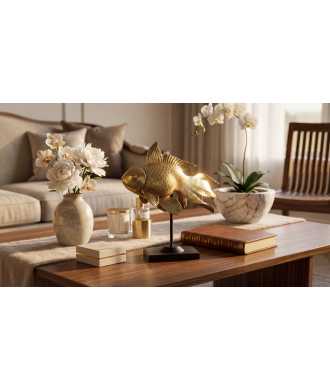 Big Sinuous Gold Fish 1 —  Decoration Luxury | Maison Imperiale