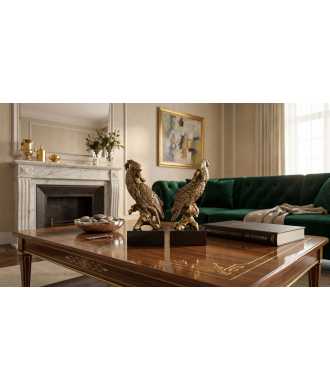 Scultura pappagalli 1 — Decorazione Luxury | Maison Imperiale