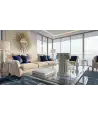 Colonna Decorativa Verde & Oro 1 — Decorazione Luxury | Maison Imperiale