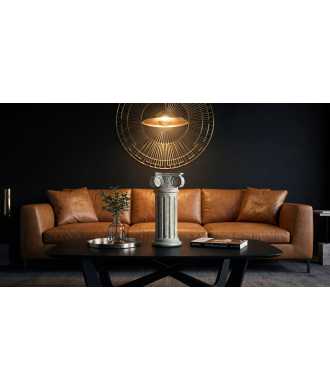Grande Colonna Decorativa Verde & Oro 2 — Decorazione Luxury | Maison Imperiale