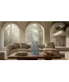 Vase en Verre Recyclé Ondulé 1 —  Décoration Luxury | Maison Imperiale