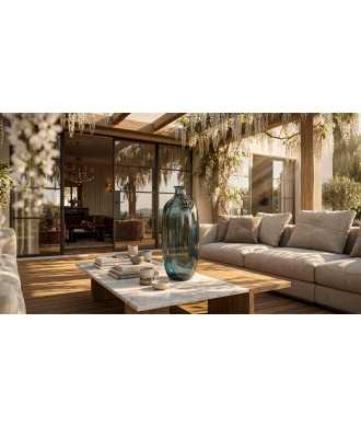 Vaso in Vetro Riciclato Due 2 — Decorazione Luxury | Maison Imperiale