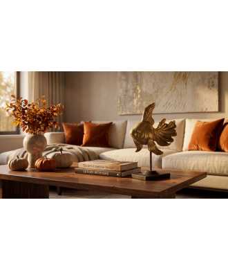 Pesce Oro Sinuoso piccolo 2 — Decorazione Luxury | Maison Imperiale
