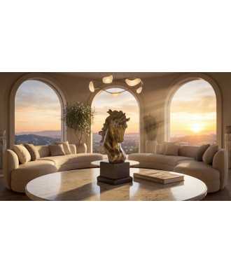 Scultura testa di cavallo 3 — Decorazione Luxury | Maison Imperiale