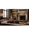 Antique Gold & Brown Parrot Couple 3 —  Decoration Luxury | Maison Imperiale