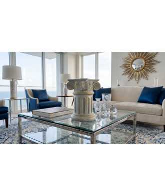 Colonne Décorative Vert & Or 2 —  Décoration Luxury | Maison Imperiale
