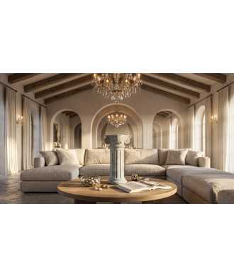 Pale Gold Decorative Column 2 —  Decoration Luxury | Maison Imperiale