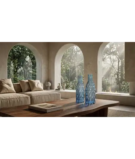 Ondulé Recycled Glass Vase —  Decoration Luxury | Maison Imperiale