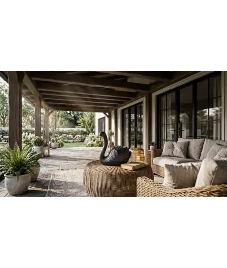 Cygne Noir en Résine —  Décoration Luxury | Maison Imperiale
