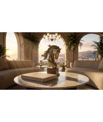 Scultura testa di cavallo — Decorazione Luxury | Maison Imperiale
