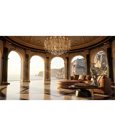 Candeliere Decorativo Pavone — Decorazione Luxury | Maison Imperiale