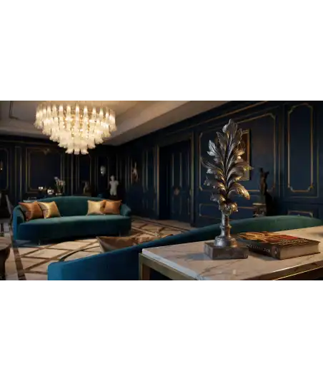 Ornement Décor ajourée plume —  Décoration Luxury | Maison Imperiale