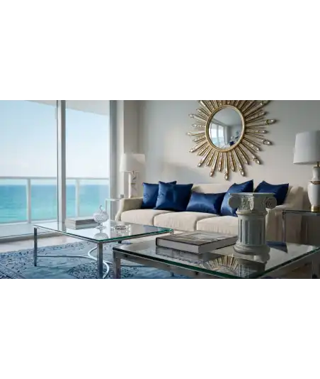 Colonne Décorative Vert & Or —  Décoration Luxury | Maison Imperiale