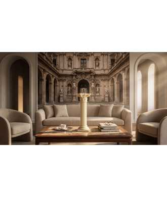 Bougie Colonne Corinthienne en Cire d’Abeille 3 —  Décoration Luxury | Maison Imperiale