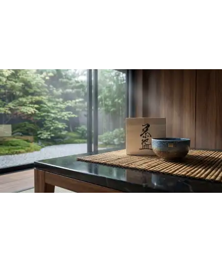 Chawan – Tazza per Matcha celeste — Decorazione Luxury | Maison Imperiale