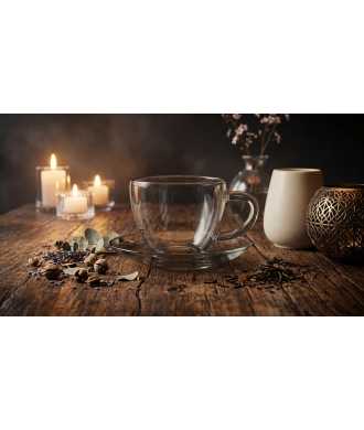 Glass Tea Cup with Saucer —  Decoration Luxury | Maison Imperiale