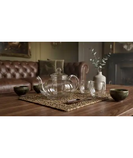 Grande Teiera in Vetro Termoresistente — Decorazione Luxury | Maison Imperiale