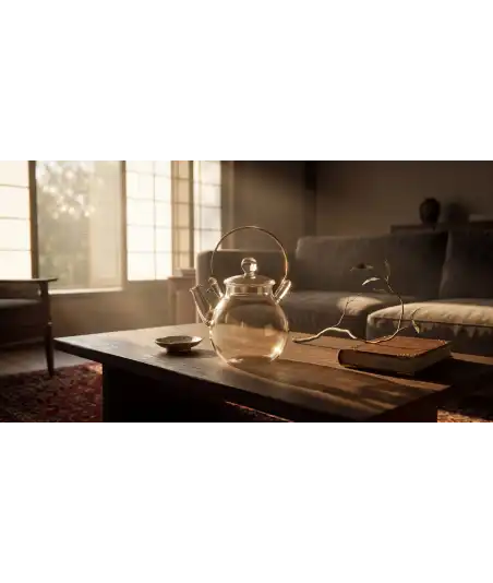 Petite Théière en Verre Thermorésistant —  Décoration Luxury | Maison Imperiale