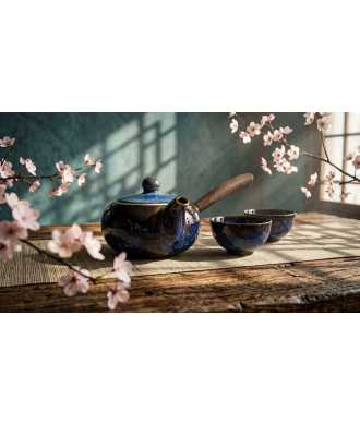 Blue Porcelain Set with Wooden Handles 1 —  Decoration Luxury | Maison Imperiale