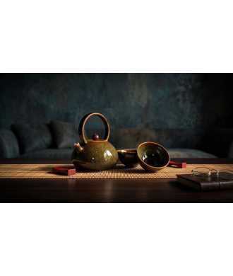 Ensemble en Porcelaine Artisanale Vert —  Décoration Luxury | Maison Imperiale