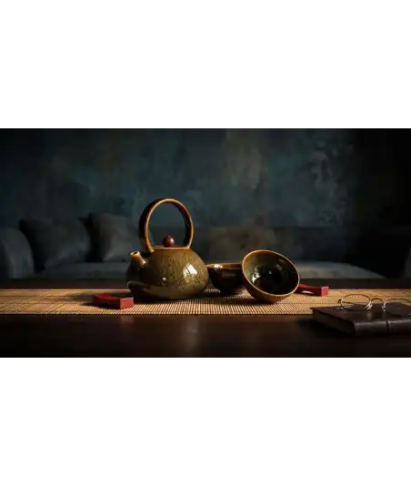 Green Artisanal Porcelain Set —  Decoration Luxury | Maison Imperiale