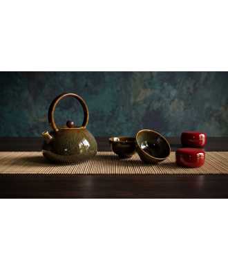 Green Artisanal Porcelain Set 1 —  Decoration Luxury | Maison Imperiale
