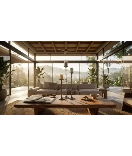 Grande Candeliere in Ottone — Decorazione Luxury | Maison Imperiale