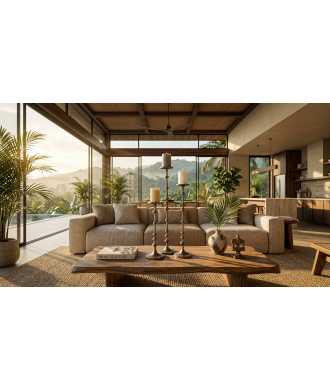 Candeliere piccolo in Ottone 1 — Decorazione Luxury | Maison Imperiale