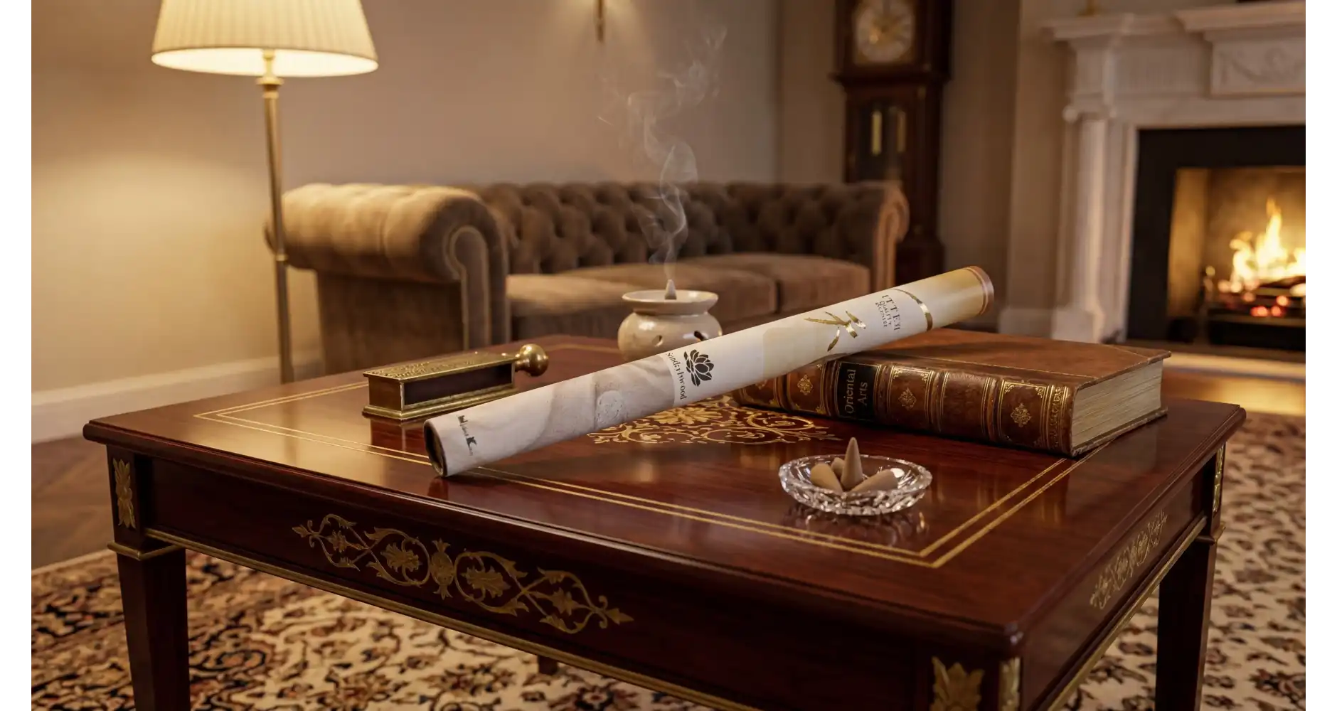 Encens Japonais Santal Blanc Long —  Décoration Luxury | Maison Imperiale