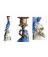 Bougeoir Perroquet Bleu & Or 7 —  Décoration Luxury | Maison Imperiale