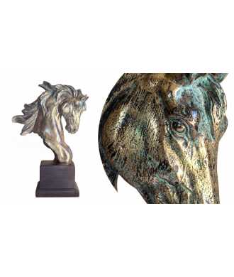 Sculpture tête de cheval