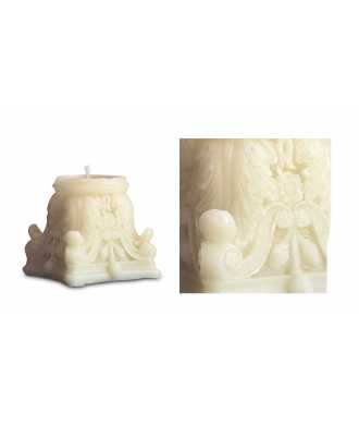 Ivory Capital Candle in Natural Beeswax