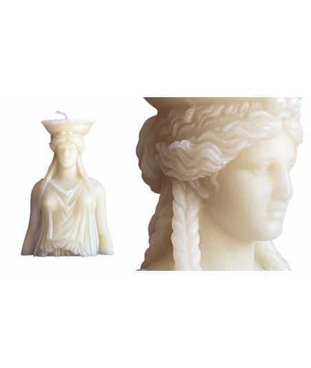 Caryatid Half-Bust Candle in Beeswax 8 —  Decoration Luxury | Maison Imperiale