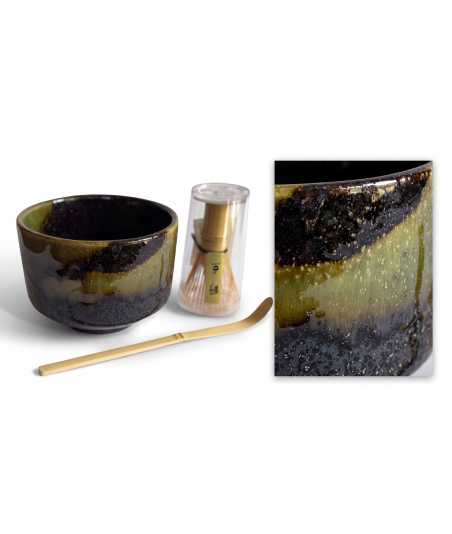 Set Matcha | Tazza Verde, Fouet e Cucchiaio 4 — Decorazione Luxury | Maison Imperiale