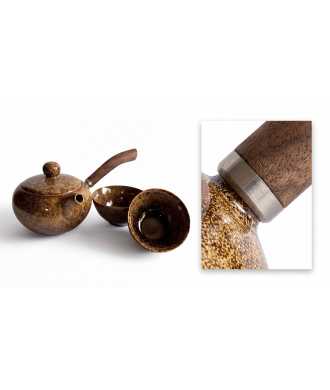 Khaki Porcelain Set with Wooden Handles 4 —  Decoration Luxury | Maison Imperiale