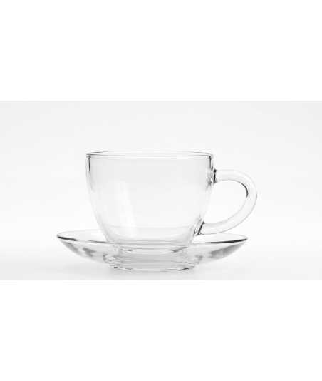 Tazza in Vetro con Piattino 3 — Decorazione Luxury | Maison Imperiale