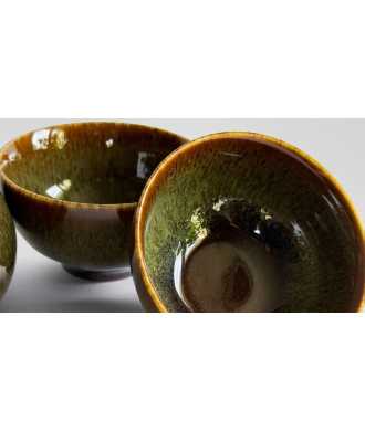 Ensemble en Porcelaine Artisanale Vert 4 —  Décoration Luxury | Maison Imperiale