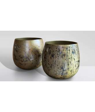 Portacandela ottone grande