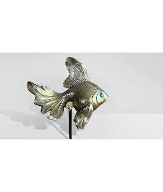 Pesce Oro Sinuoso piccolo 4 — Decorazione Luxury | Maison Imperiale