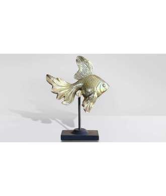 Pesce Oro Sinuoso piccolo 3 — Decorazione Luxury | Maison Imperiale