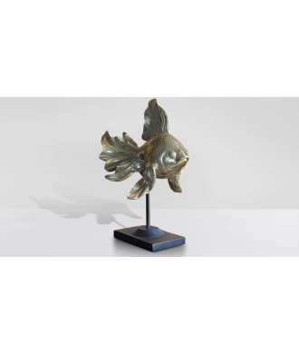 Pesce Oro Sinuoso piccolo 5 — Decorazione Luxury | Maison Imperiale