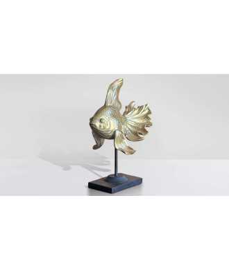 Pesce Oro Sinuoso piccolo 6 — Decorazione Luxury | Maison Imperiale