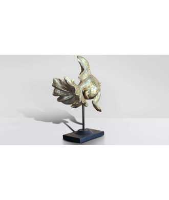 Pesce Oro Sinuoso piccolo 8 — Decorazione Luxury | Maison Imperiale