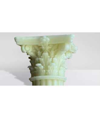 Candela Colonna Corinzia in Cera d’Api Naturale 5 — Decorazione Luxury | Maison Imperiale