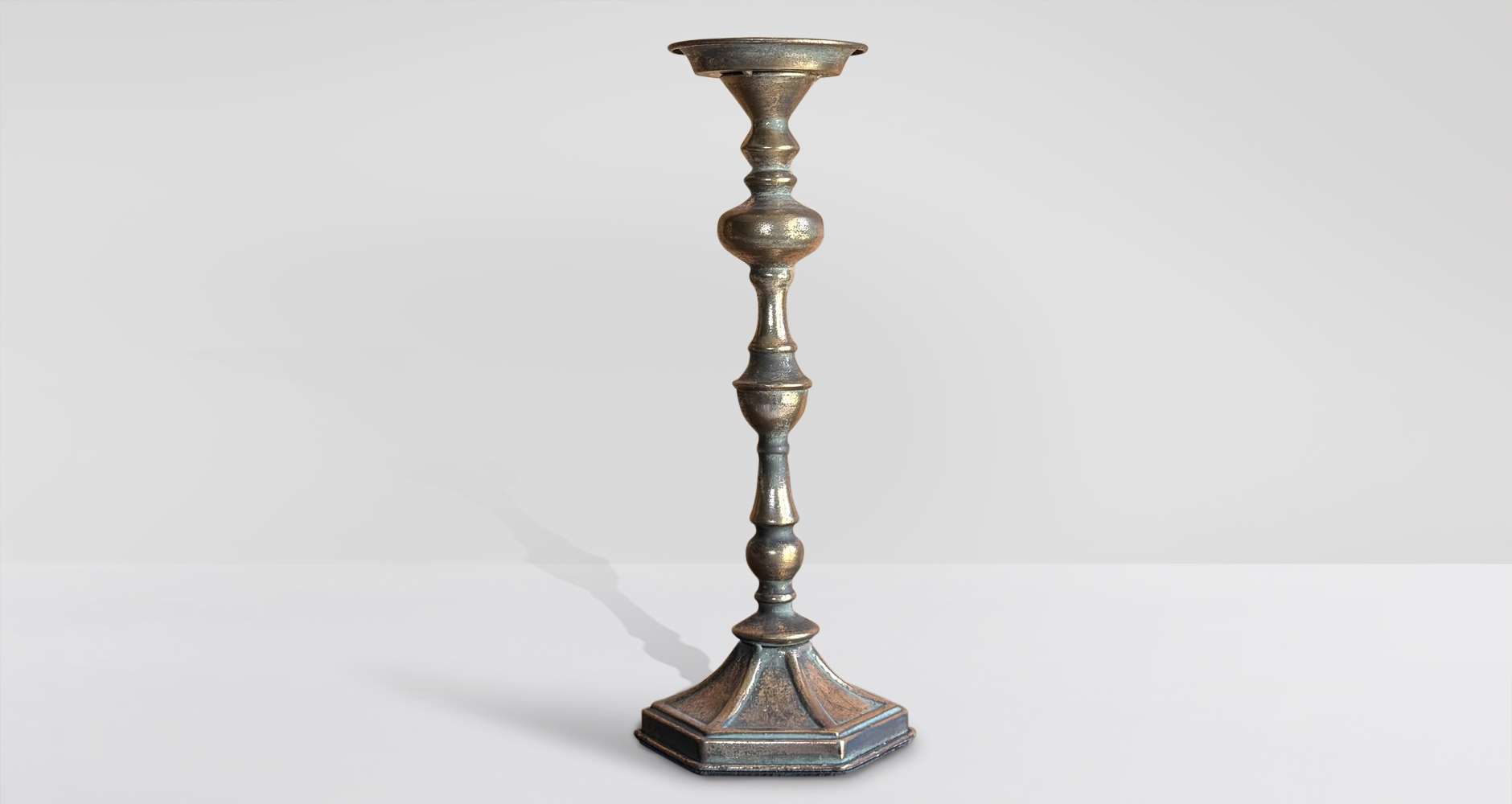 Bougeoir classique Or antique