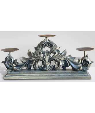 Triplo-candeliere barocco 4 — Decorazione Luxury | Maison Imperiale