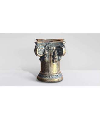 Capital candleholder Dark Gold