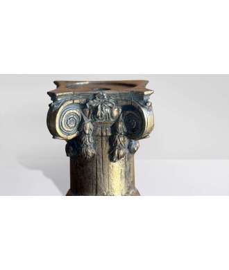 Capital candleholder Dark Gold