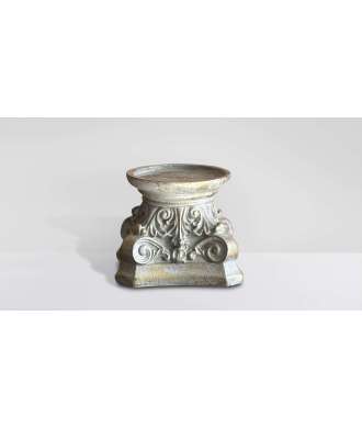 Capital candleholder Antique gold