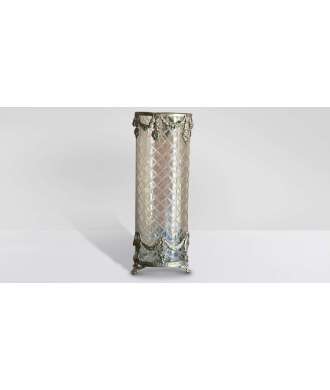 Vintage lantern Antique gold and glass